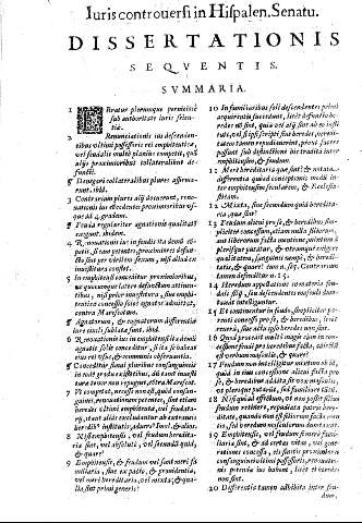 Dissertationis sequentis. Summaria.