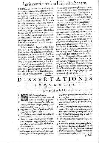 Dissertationis sequentis. Summaria.