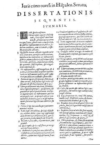 Dissertationis sequentis. Summaria.