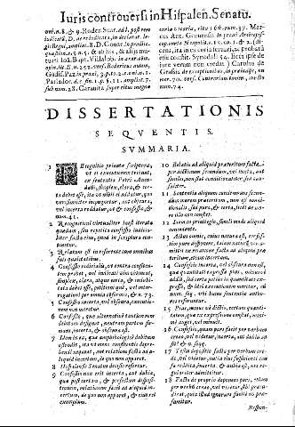 Dissertationis sequentis. Summaria.