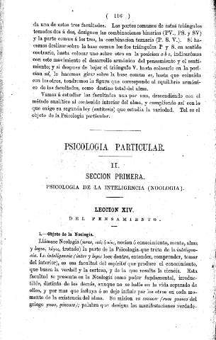 Psicología particular. II. Variedad del alma