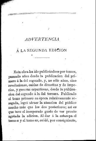 Advertencia à la segunda edición