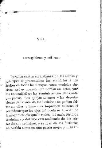 VII. Panegíricos y sátiras