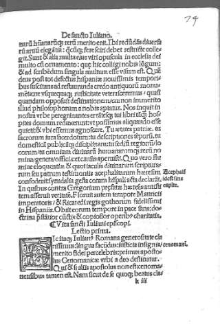 k iii [De santo Iuliano]