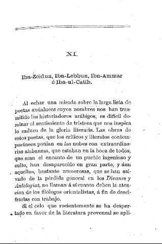 XI. Ibn-Zeidun, Ibn-Lebbun, Ibn-Ammar é Ibn-ul-Catib