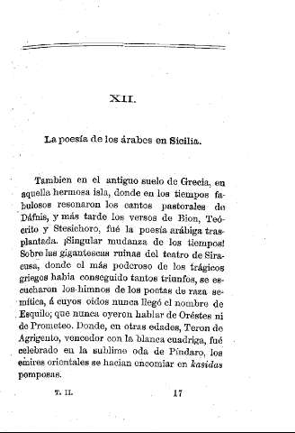 XII. La poesía de los árabes en Sicilia