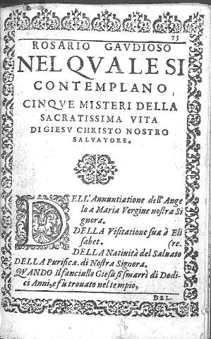 Rosario Gaudioso nel quale si contemplano...