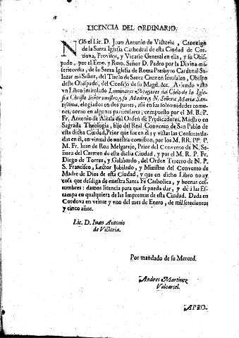 Licencia del ordinario