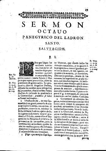 Sermon Octauo. Panegyrico del Ladron Santo