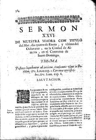 Sermon XXVI. De Nuestra Señora con titvlo del Mar