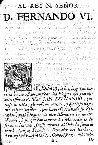 Al Rey N. Señor D. Fernando VI