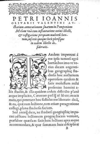 1 [Petri Ioannis Olivarii Valentini Auctarium...]
