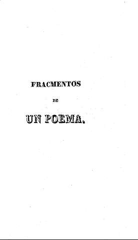Fragmentos de un poema