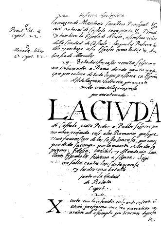 La Civdad de Castulo pidio Perdon al Pueblo... Capit. 20