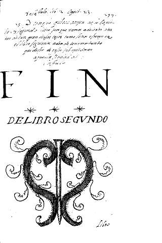 Fin del Libro Segvndo