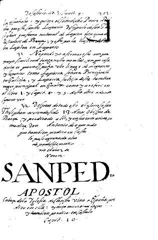San Pedro Apostol Cabeza de la Iglesia... Capit. 10