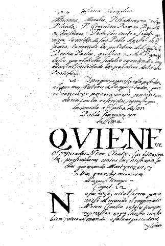 Qvien Fuera el emperador Neron Claudio... Capit. 12