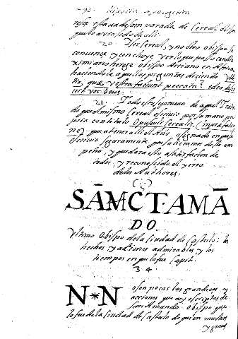 Sancta Amado Ultimo Obispo de la ciudad de Castulo. Capit. 34