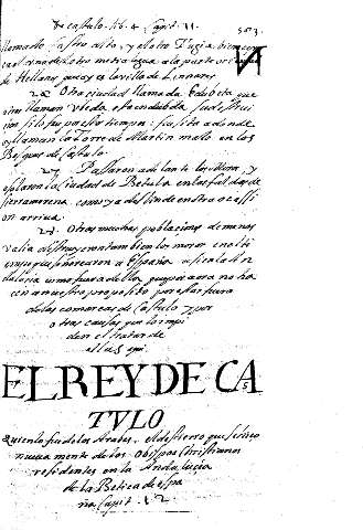 EL Rey de Castulo... Capit. 12