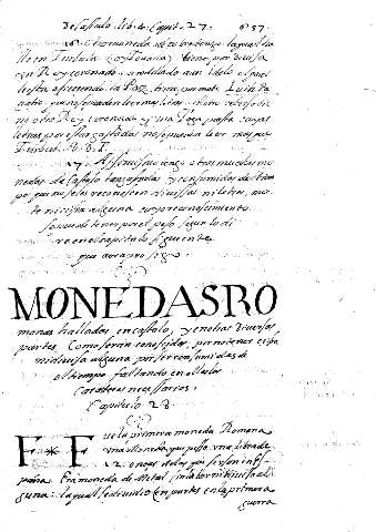 Monedas de Roma halladas en Castulo. Capitulo 28