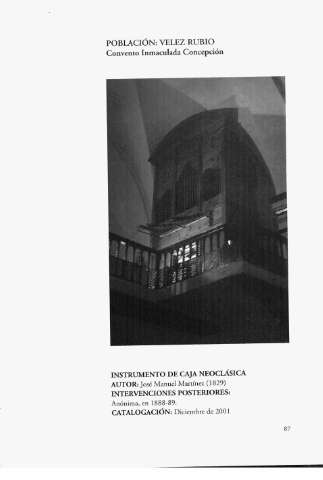 Velez Rubio. Convento Inmaculada Concepción