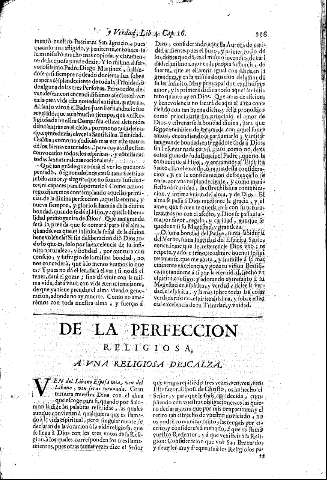 De la perfeccion religiosa. A vna religiosa descalza