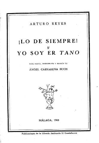 ¡Lo de siempre! y Yo soy er Tano