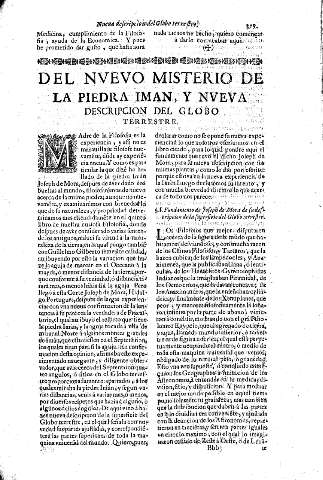 Del nvevo misterio de la piedra Imán, y nveva descripción del globo terestre