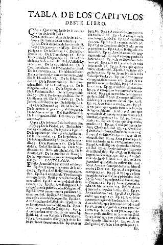 Tabla de los capitvlos deste libro