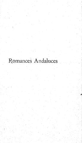 Romances Andaluces
