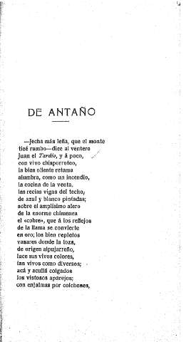 De antaño