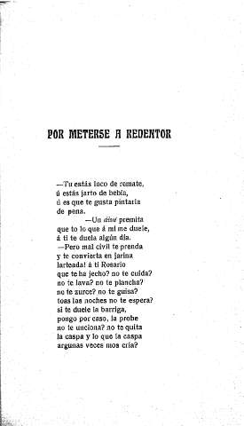 Por meterse a redentor