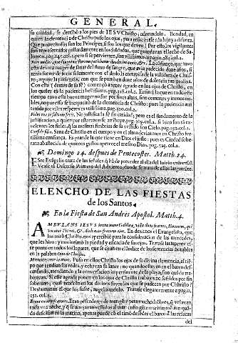 Elencho de las fiestas de los Santos