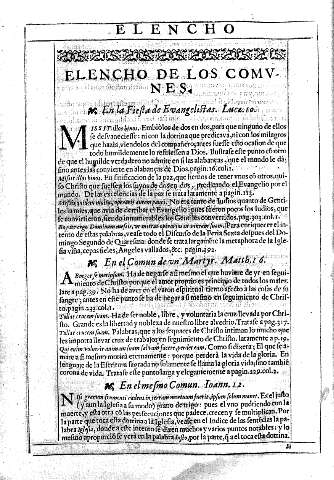 Elencho de los comunes