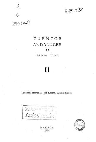 Cuentos andaluces de Arturo Reyes. II