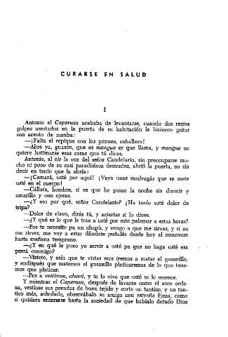 Curarse en salud. I