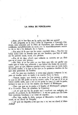 La Niña de Porcelana. I
