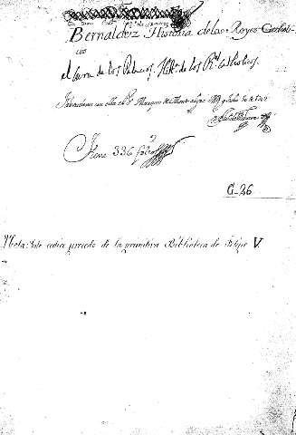Bernaldez Historia delos Reyes Catolicos