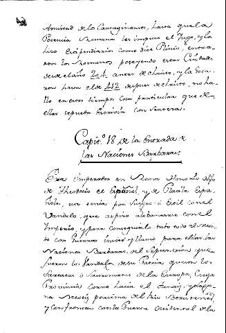 Capit. 18º de la entrada de las Naciones Barbaras