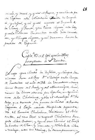 Capit. 19º del tpo que los Moros boseyeron a Ronda
