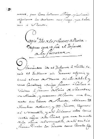 Capit. 24º delos Sucesos deRonda despues que se fue el Infante dela frontera
