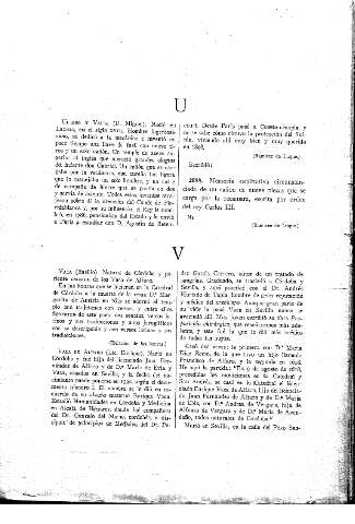 U - V