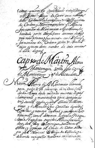 Cap 10 deMartin Alonso deMontemayor señor dela cassa deMontemayor y 4º deAlcaudete