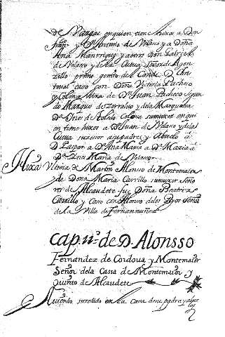 Cap 11 de D. Alonso Fernandez de Cordoua y Montemaior Señor dela Cassa deMontemaior y Quinto deAlcaudete