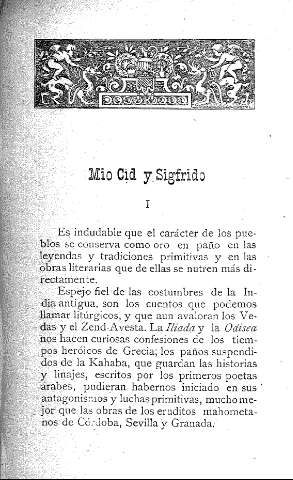 Mio Cid y Sigfrido