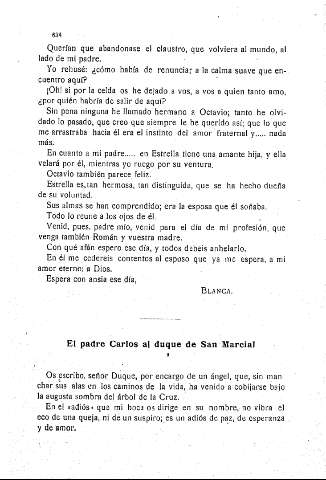 El padre Carlos al duque de San Marcial