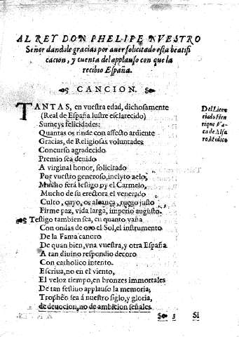 Al Rey Don Phelipe nuestro Señor dandole gracias por aver solicitado esta beatificacion, y cuenta del aplauso con que la recibio España