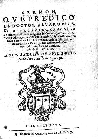 Sermon que predico el Doctor Alvaro Pizaño de Palacios ...
