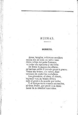 Ruinas.  Soneto
