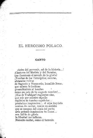 El Heroismo polaco. Canto